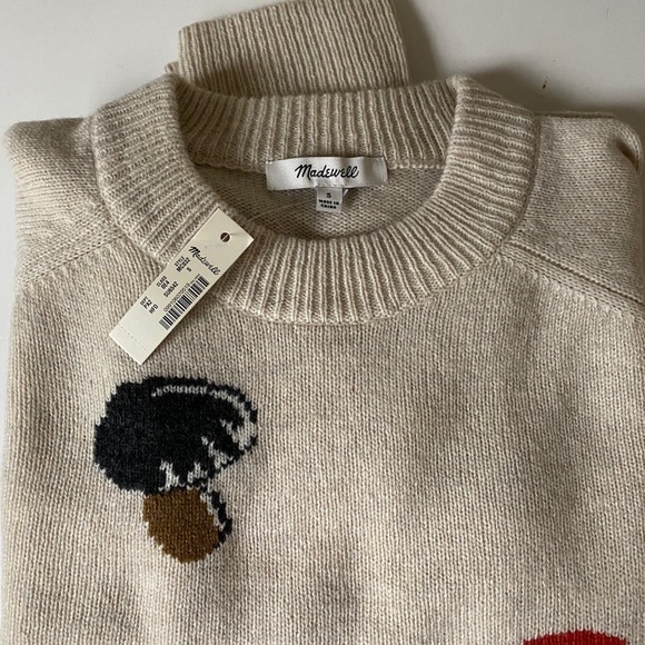 Madewell Mushroom Intarsia Pullover 